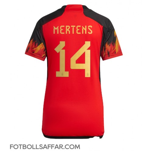 Belgien Dries Mertens #14 Hemmatröja Dam VM 2022 Kortärmad